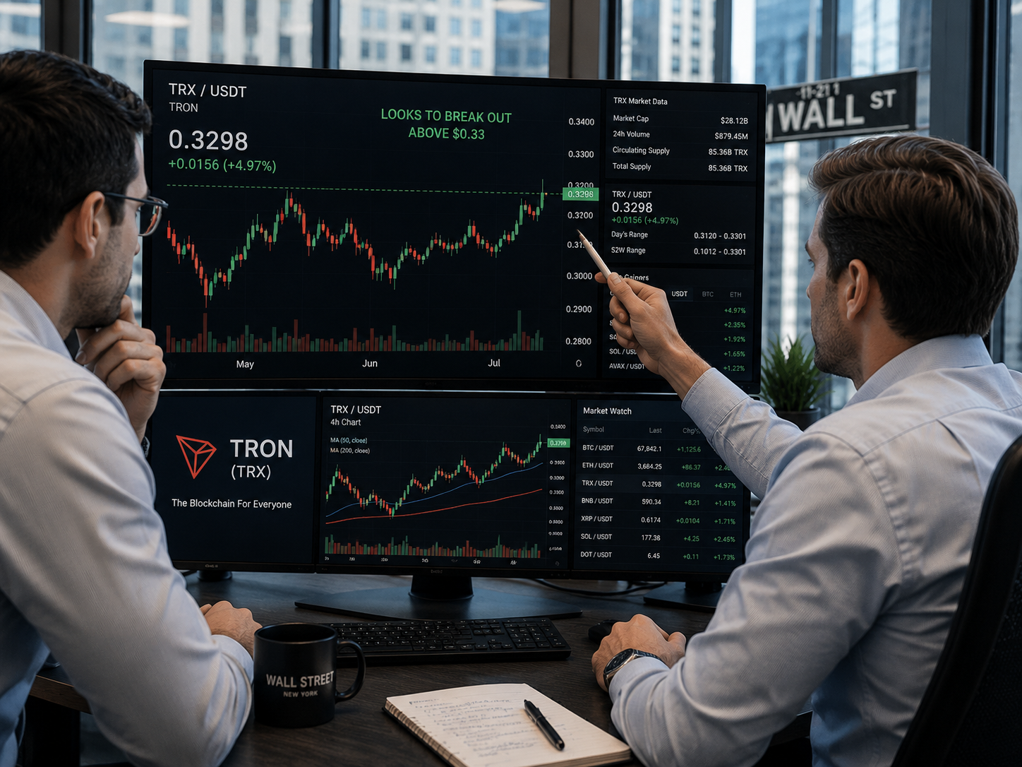 TRX tests $0.33 resistance: is Tron’s gasless payment boom enough?