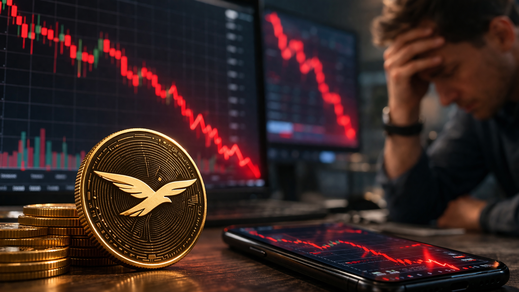 WLFI token price plunges on $75M loan, token unlock plan